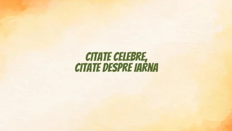 citate celebre citate despre iarna