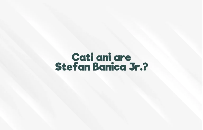 cati ani are stefan banica jr