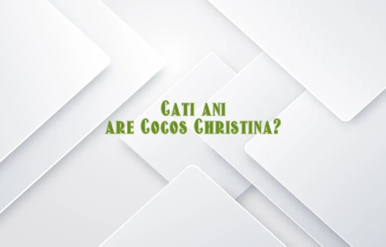 cati ani are cocos christina